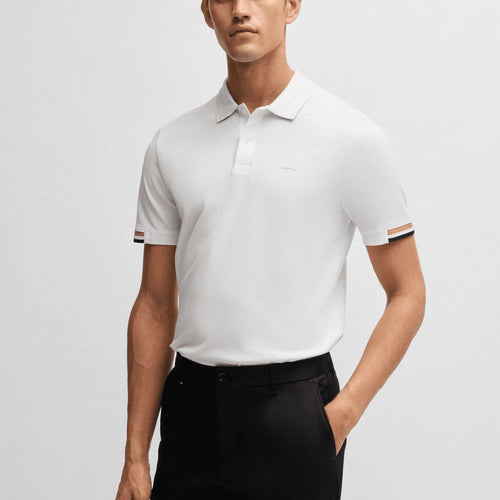 Load image into Gallery viewer, BOSS Regular-fit polo shirt with rubberized logo
