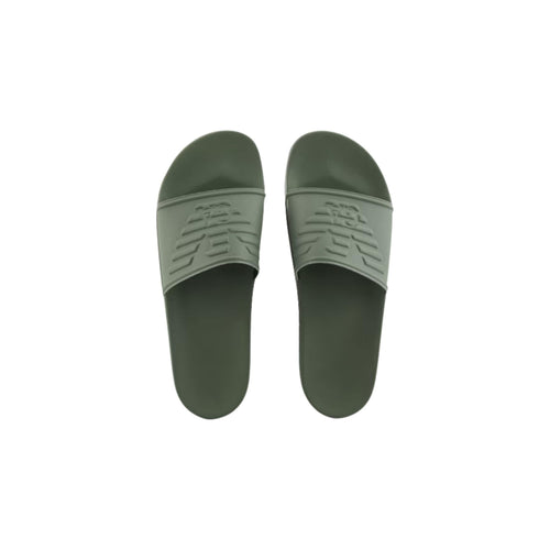 Load image into Gallery viewer, EMPORIO ARMANI PVC SLIDERS WITH OVERSIZED, EMBOSSED EAGLE
