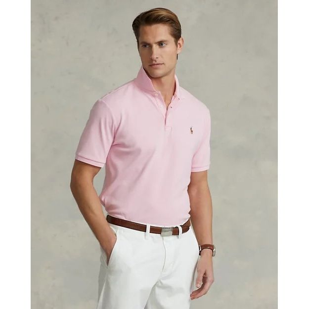 POLO RALPH LAUREN CUSTOM SLIM FIT SOFT COTTON POLO SHIRT - Yooto