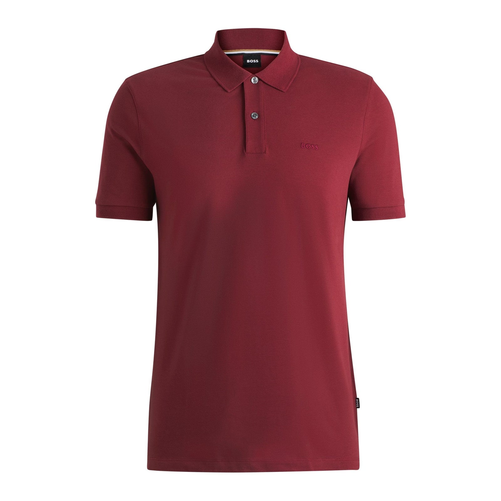 BOSS PALLAS COTTON POLO SHIRT WITH EMBROIDERED LOGO