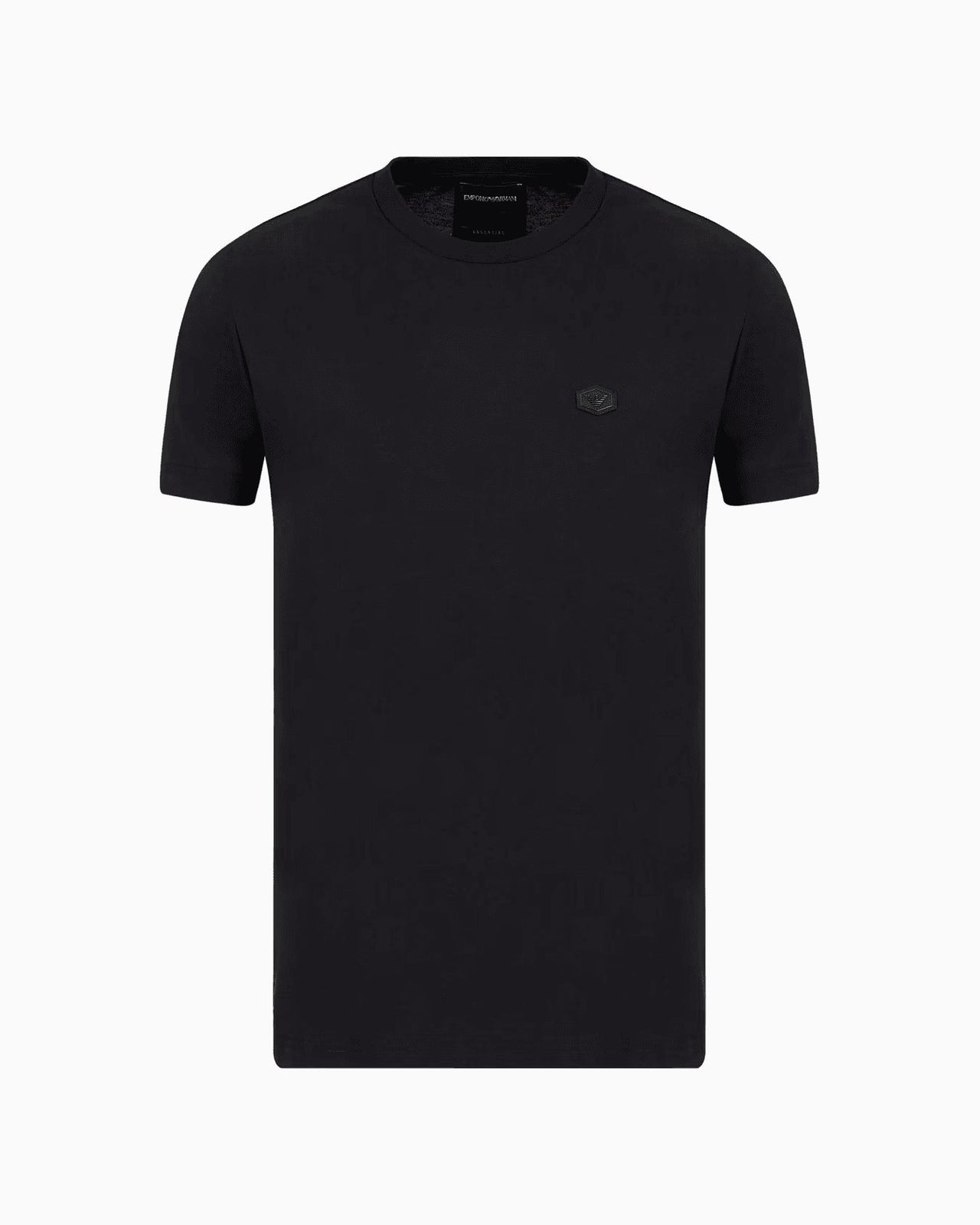 EMPORIO ARMANI Supima jersey T-shirt with micro logo patch