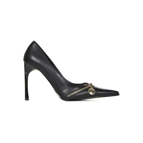 Load image into Gallery viewer, VERSACE JEANS COUTURE Black Faux Leather Pumps
