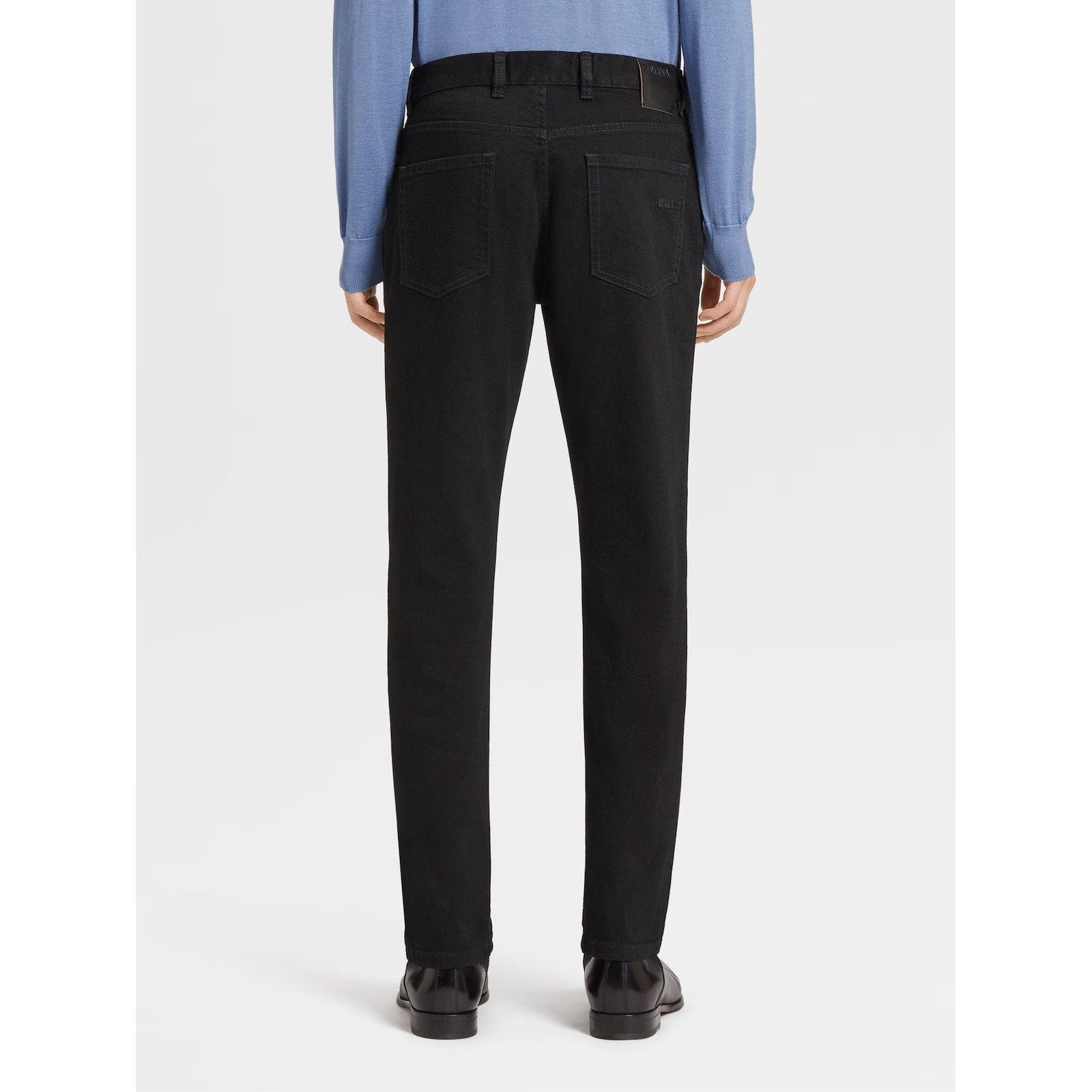 ZEGNA Black Rinse-washed Cotton Roccia Jeans