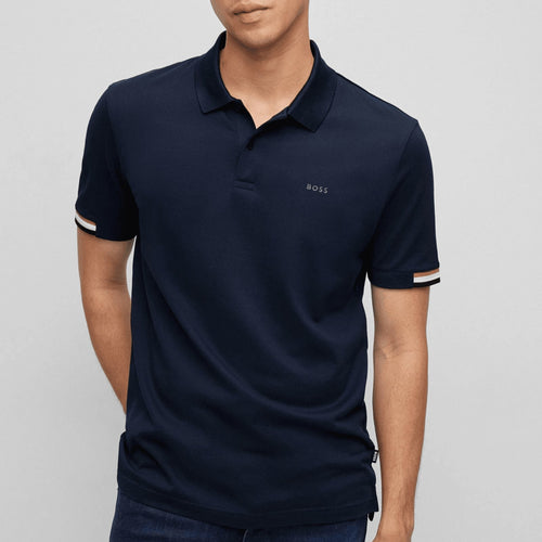 Load image into Gallery viewer, BOSS Regular-fit polo shirt with rubberized logo
