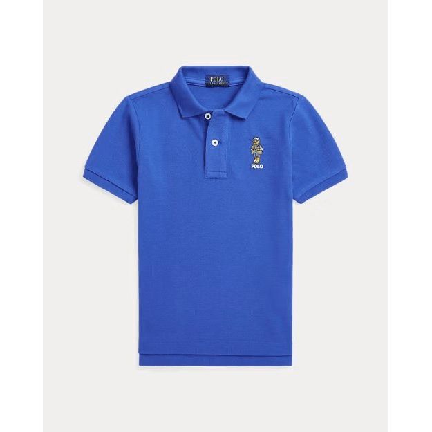 RALPH LAUREN Polo Bear Cotton Mesh Polo Shirt