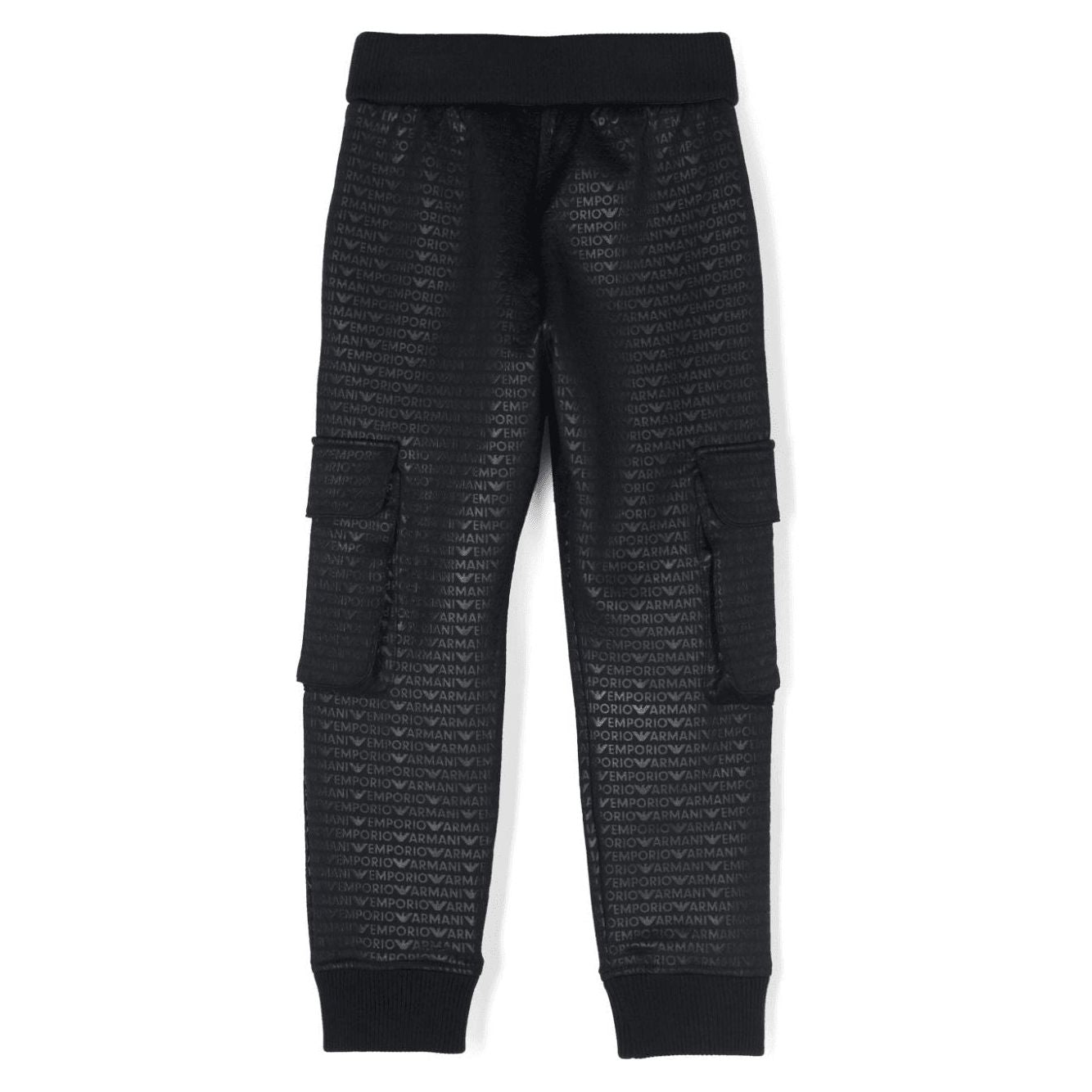 EMPORIO ARMANI logo-print trousers