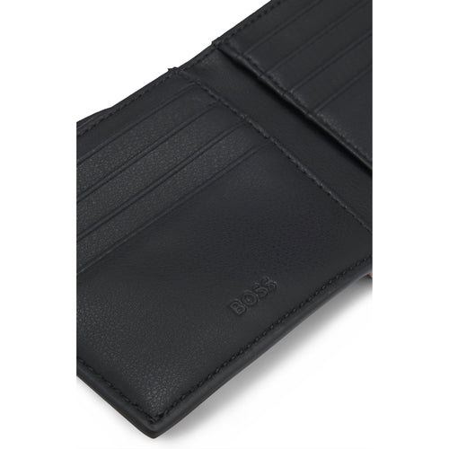 Load image into Gallery viewer, BOSS SIGNATURE-STRIPE BILLFOLD WALLET IN FAUX LEATHER
