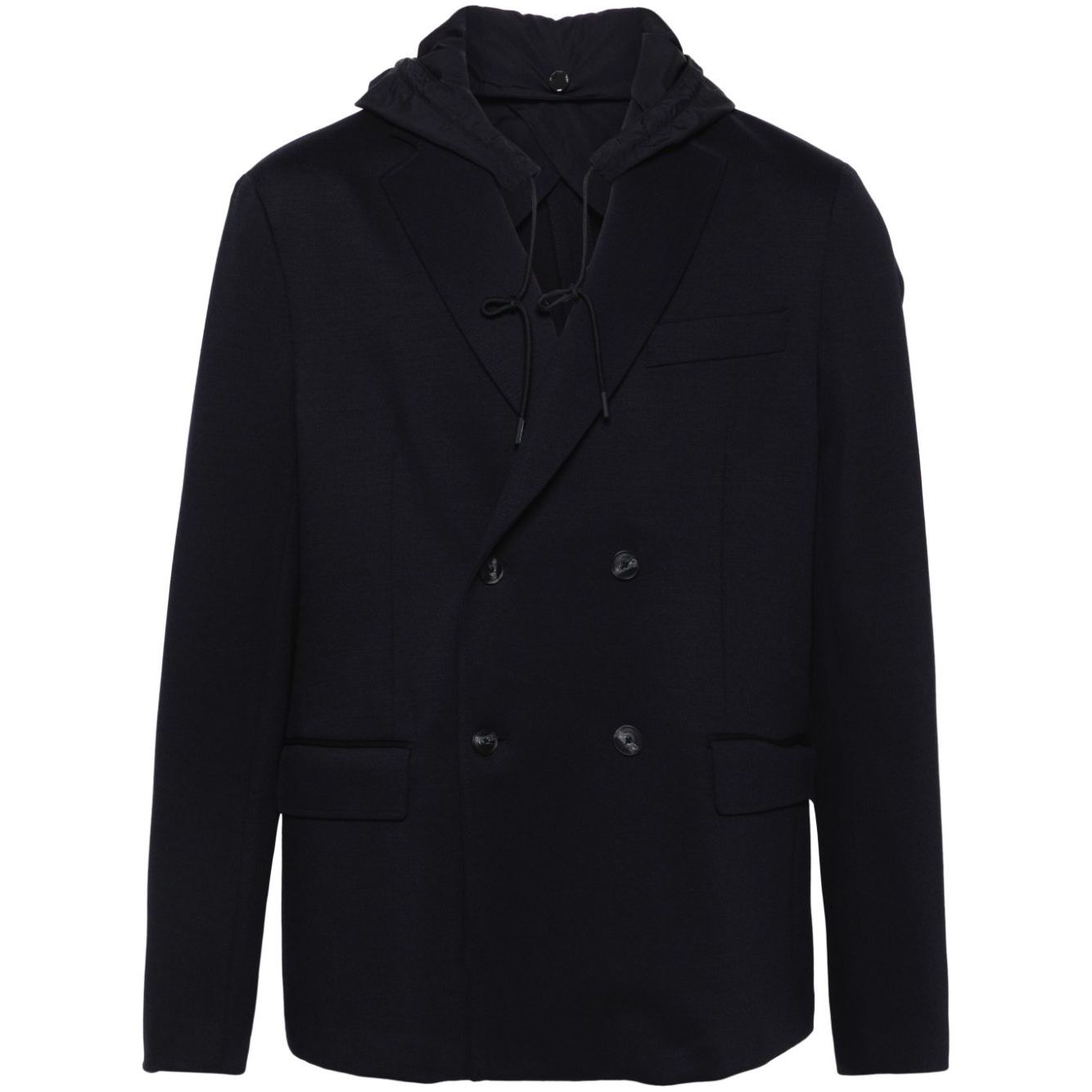 EMPORIO ARMANI hooded blazer