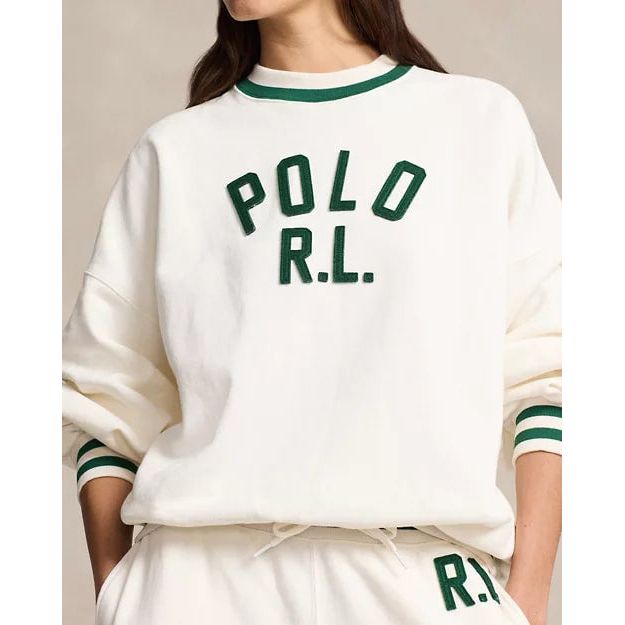 RALPH LAUREN Logo Fleece Pullover