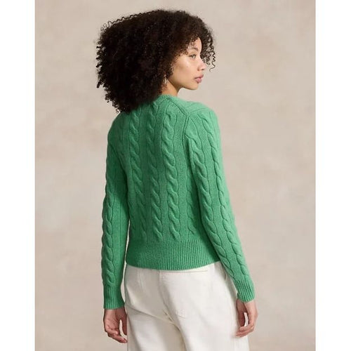 Load image into Gallery viewer, RALPH LAUREN Cable-Knit Wool-Cashmere Cardigan
