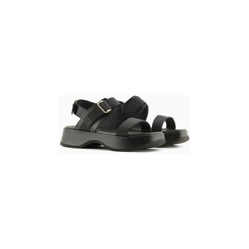 Load image into Gallery viewer, EMPORIO ARMANI LEATHER WEDGE SANDALS - Yooto
