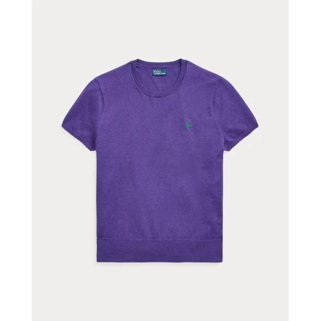 RALPH LAUREN Cotton-Blend Short-Sleeve Jumper