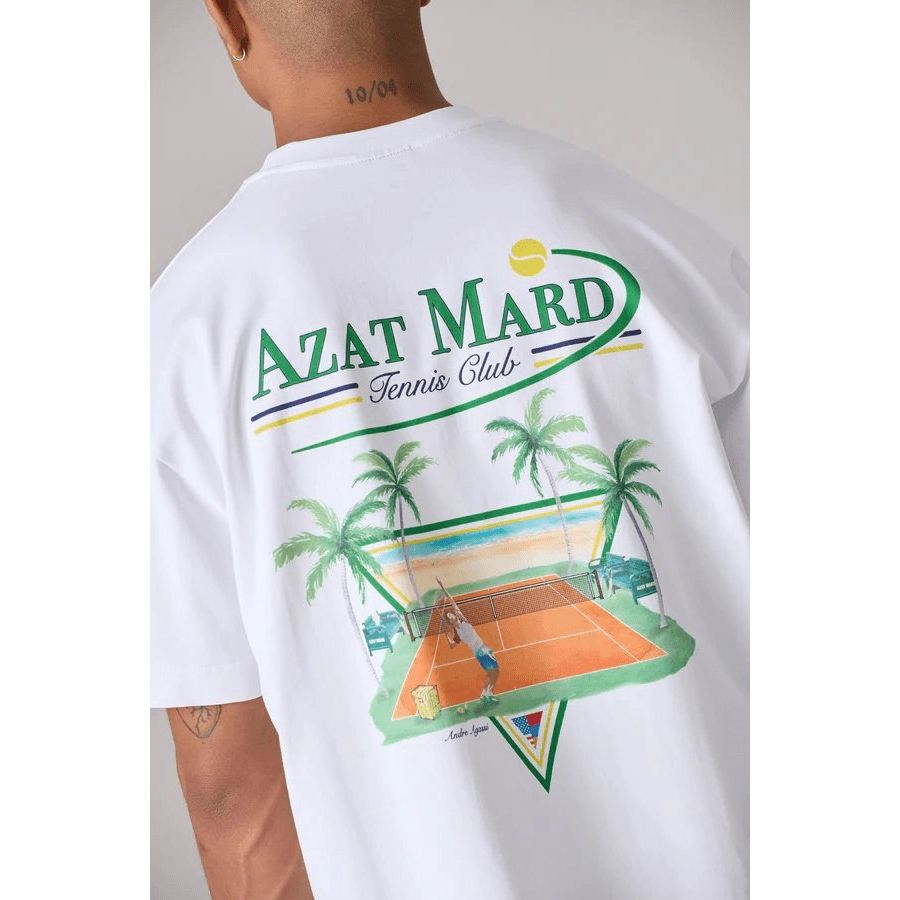 AZAT MARD WHITE TENNIS CLUB T-SHIRT