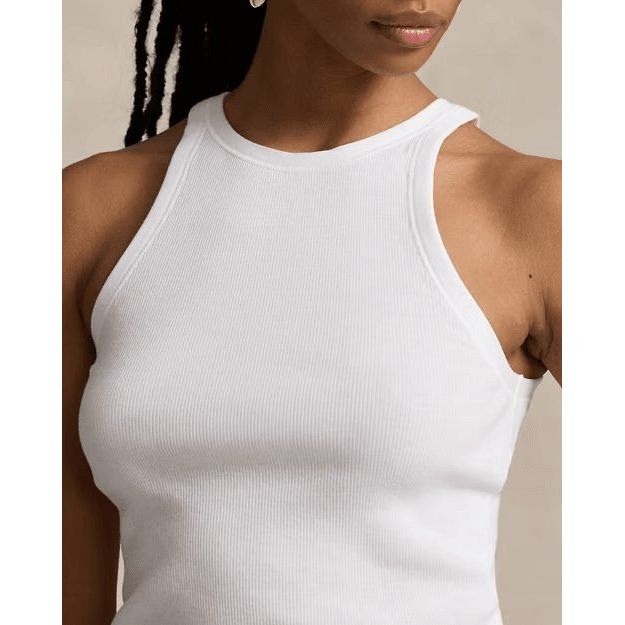 RALPH LAUREN Rib-Knit Cotton Tank