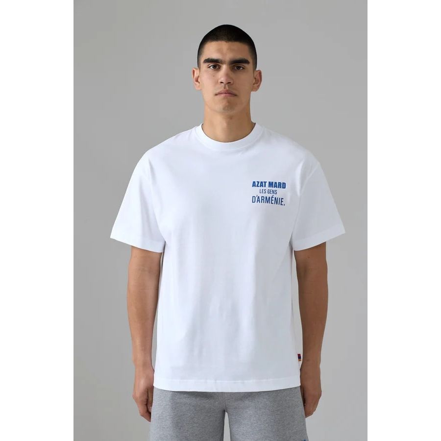 AZAT MARD LES GENS WASHED NAVY T-SHIRT