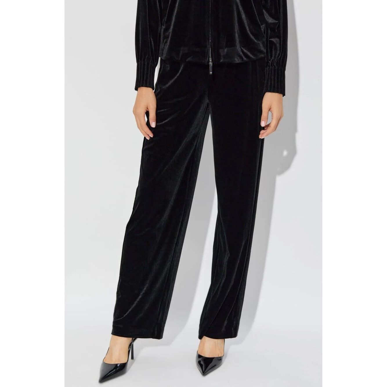 EMPORIO ARMANI velvet track pants