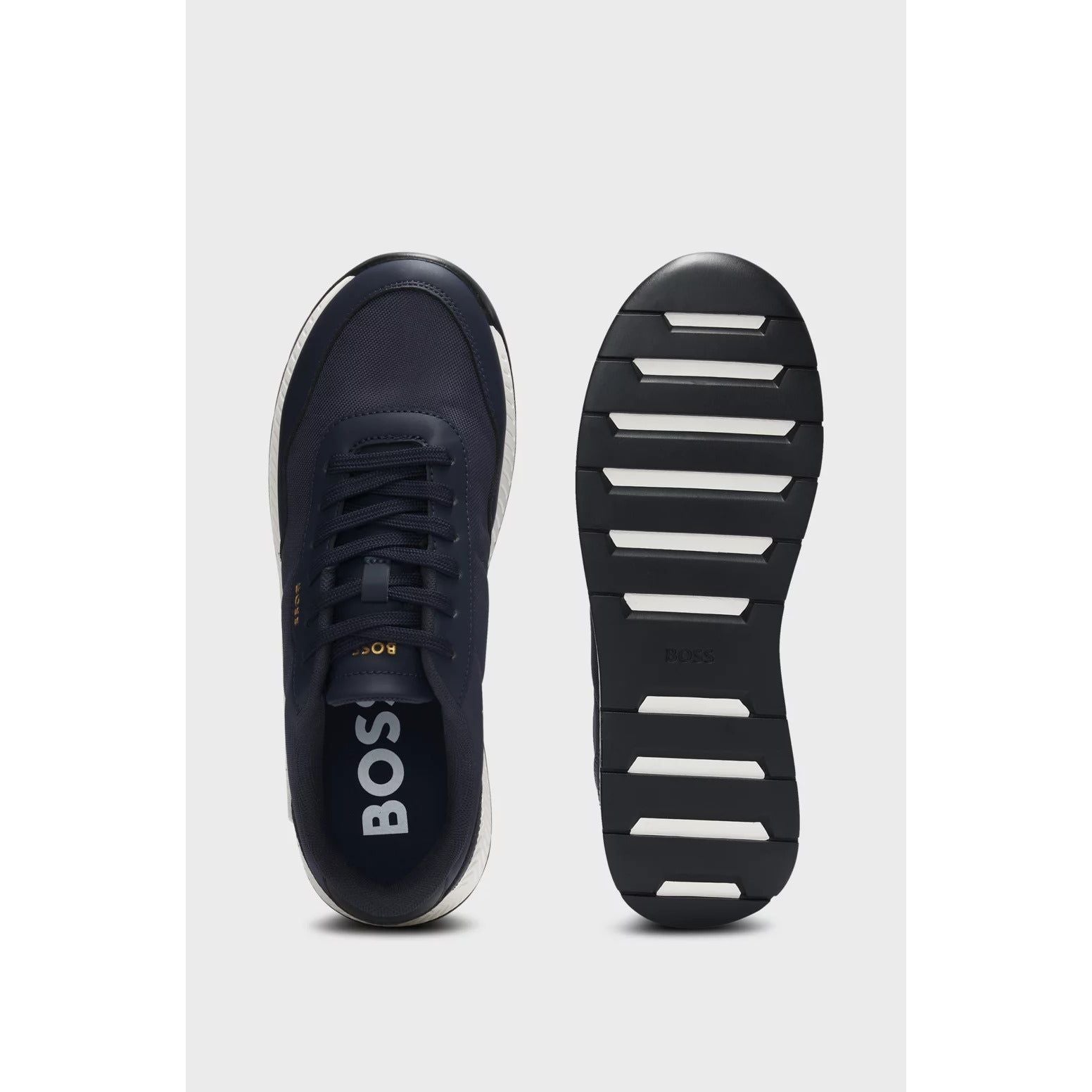 BOSS TTNM EVO TRAINERS WITH RIDGED OUTSOLE