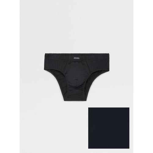 Load image into Gallery viewer, ZEGNA NAVY BLUE STRETCH MODAL MIDI BRIEF
