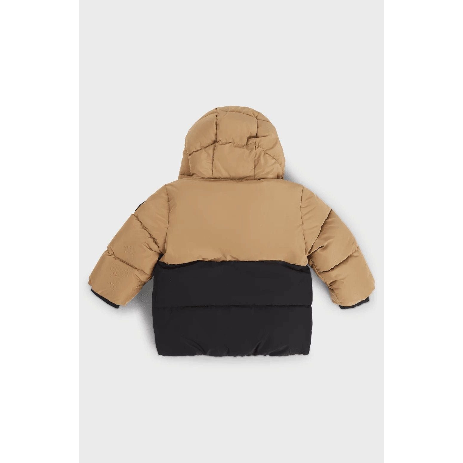 BOSS KIDS' HOODED COLOUR-BLOCK JACKET WITH PADDING