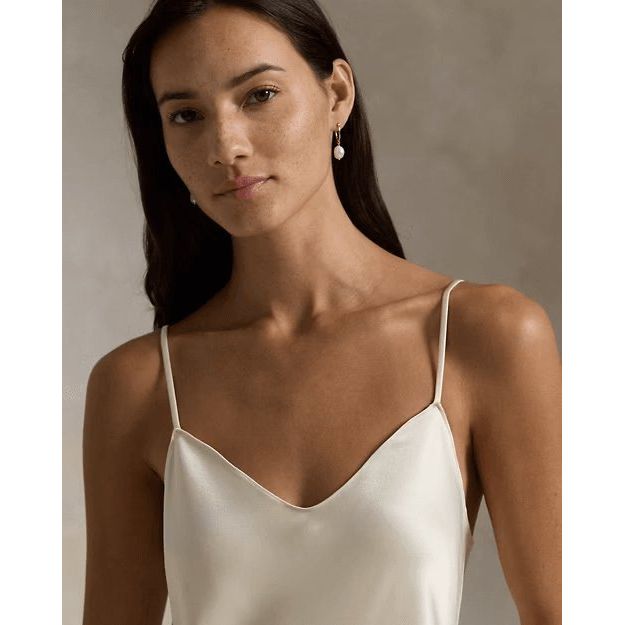 RALPH LAUREN Satin Midi Slip Dress