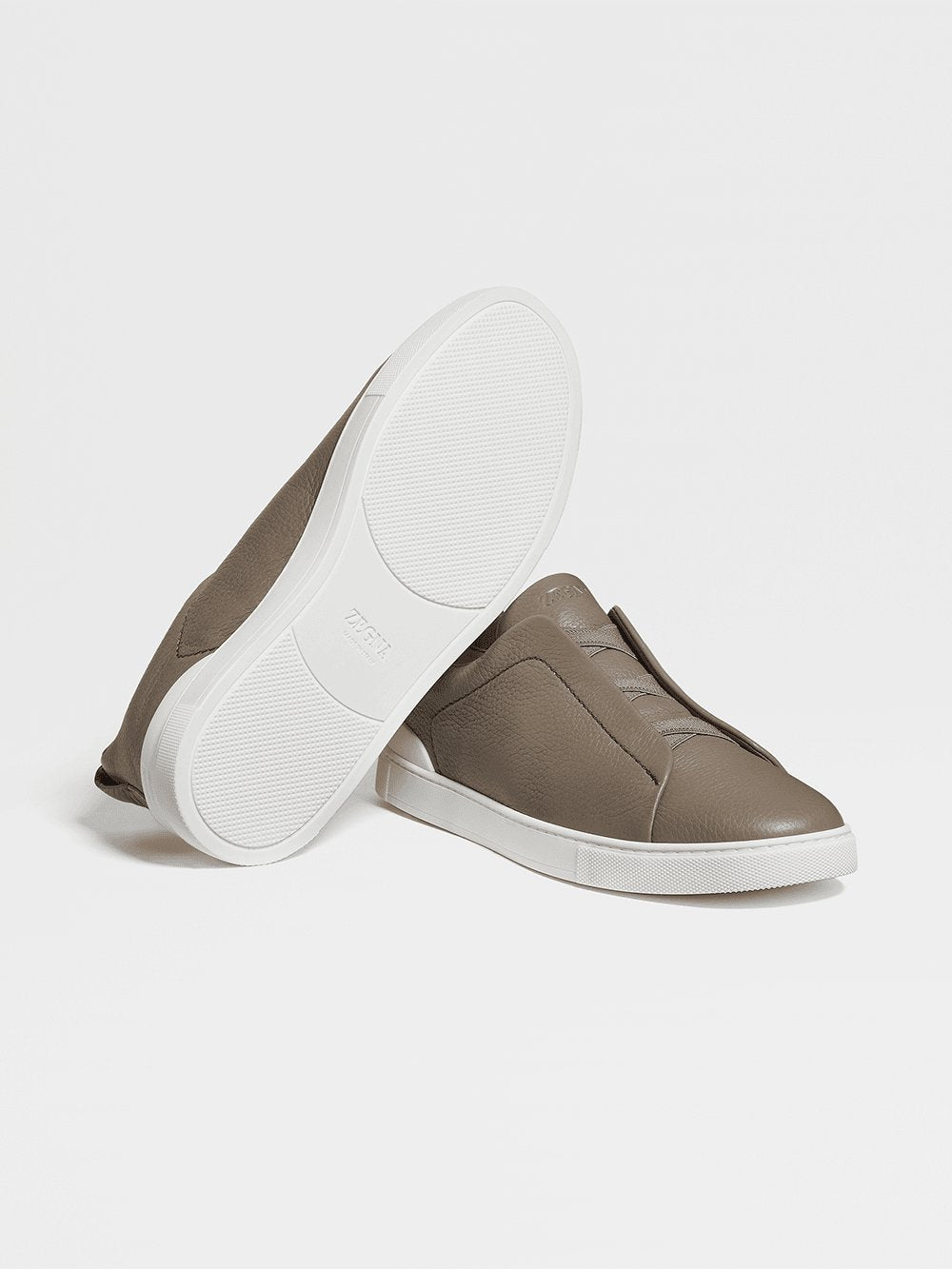 ZEGNA DEERSKIN TRIPLE STITCH™ SNEAKERS