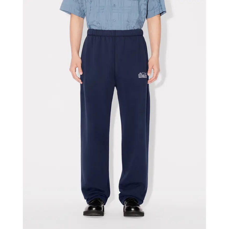 KENZO KUBE STRAIGHT EMBROIDERED JOG PANTS