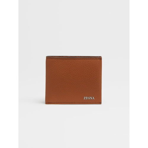 Load image into Gallery viewer, ZEGNA Vicuna Color Deerskin Billfold 8cc Wallet
