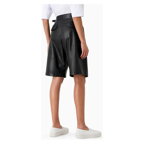 Load image into Gallery viewer, EMPORIO ARMANI OVERSIZED BERMUDA SHORTS IN PLEATED NAPPA CALFSKIN - Yooto
