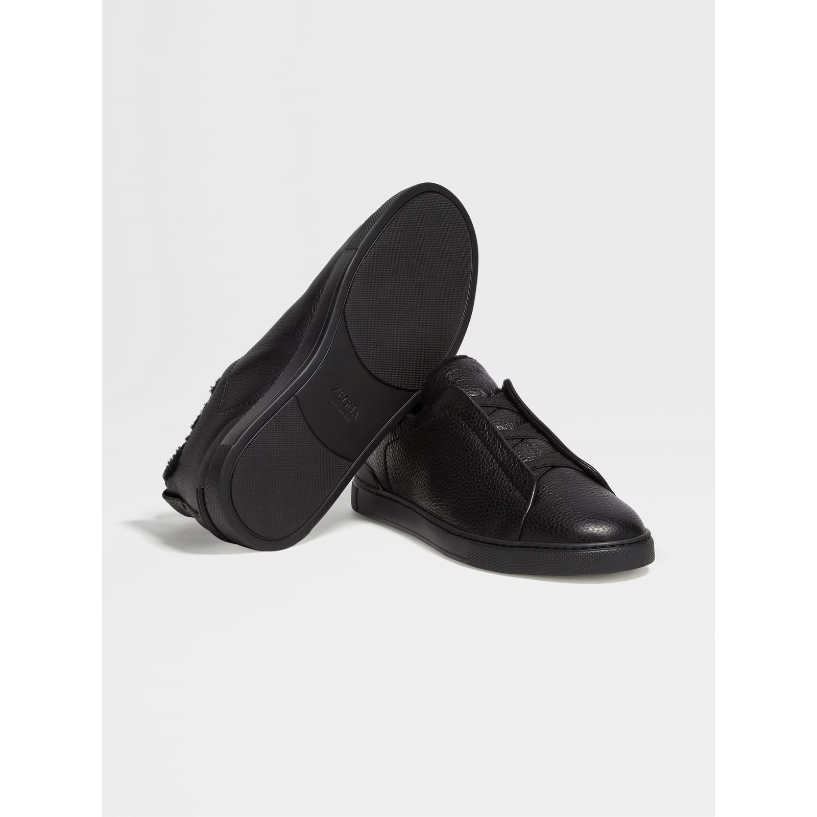 ZEGNA DEERSKIN TRIPLE STITCH™ SNEAKERS