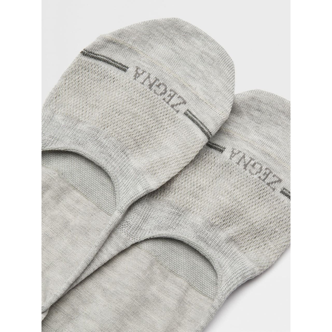 ZEGNA GREY MÉLANGE COTTON BLEND SOCKS