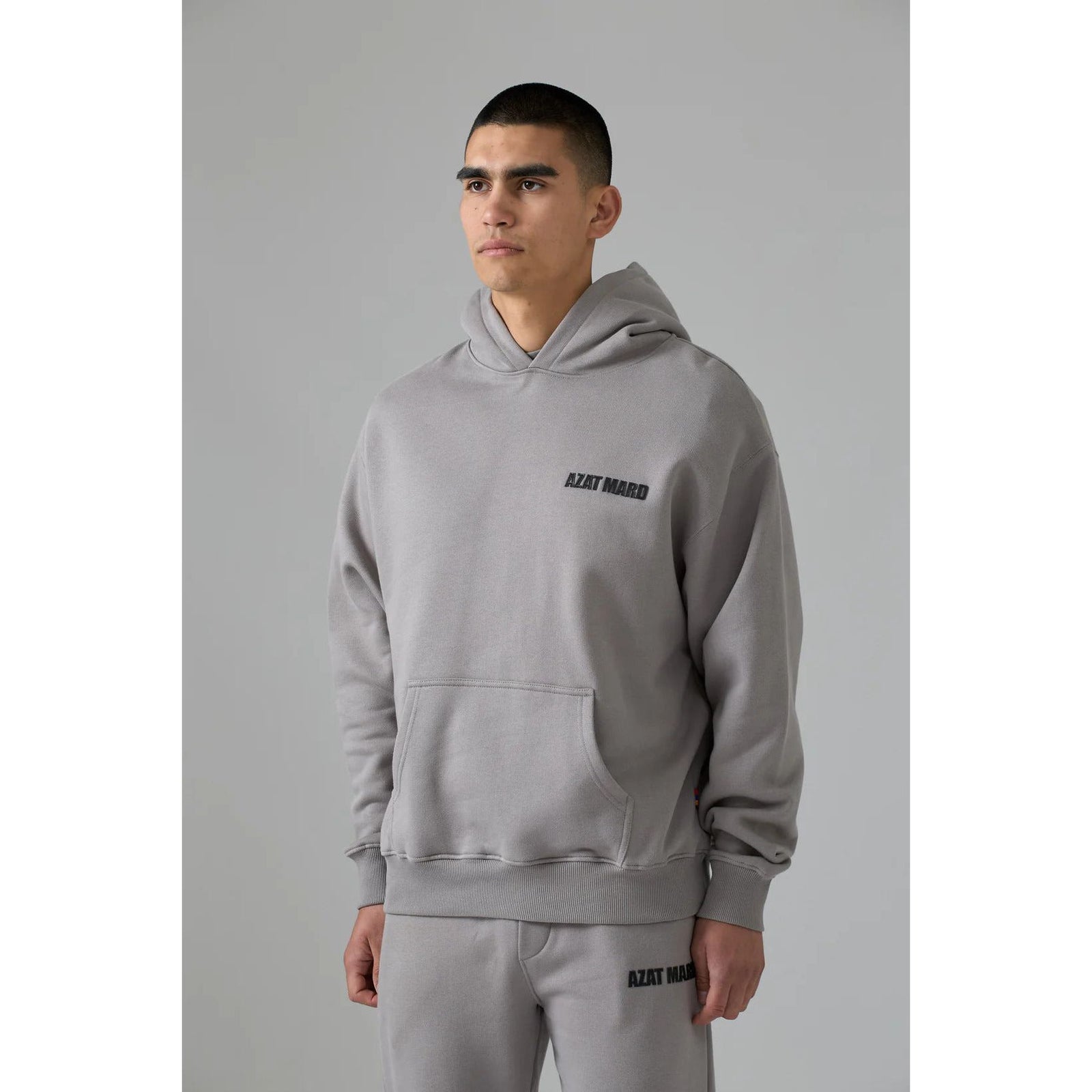 AZAT MARD GREY CREST HOODIE