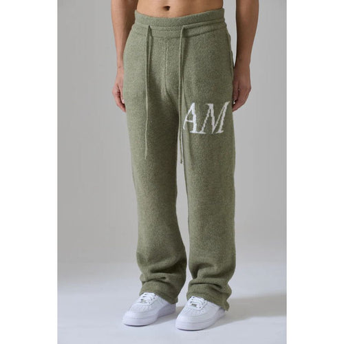 Load image into Gallery viewer, AZAT MARD DARK SAGE KNITWEAR PANTS
