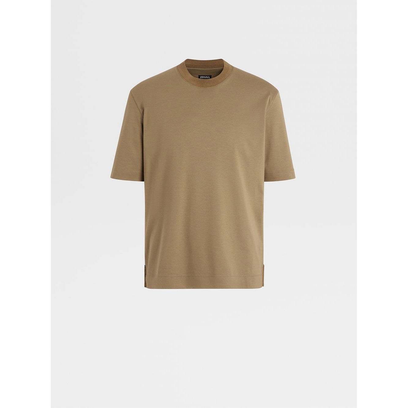 ZEGNA COTTON AND SILK T-SHIRT