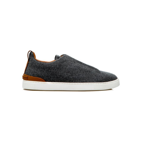 Load image into Gallery viewer, ZEGNA DARK GREY WOOL TRIPLE STITCH™ SNEAKERS
