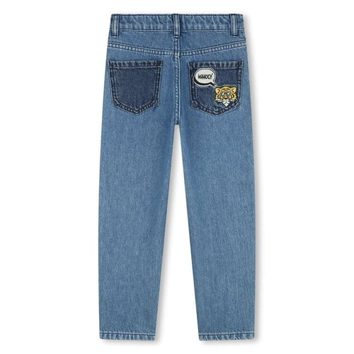 Load image into Gallery viewer, KENZO KIDS JEANS WITH LOGO PATCH - Yooto
