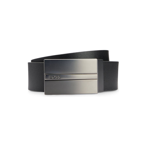 Load image into Gallery viewer, BOSS REVERSIBLE ITALIAN-LEATHER BELT WITH PLAQUE AND PIN BUCKLES - Yooto
