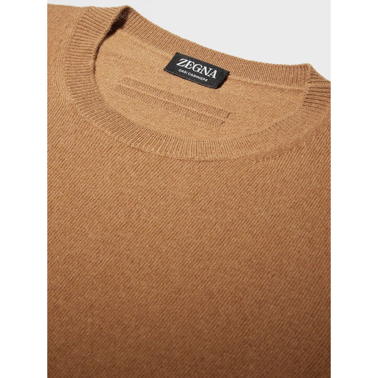 ZEGNA Vicuna Oasi Cashmere Crewneck