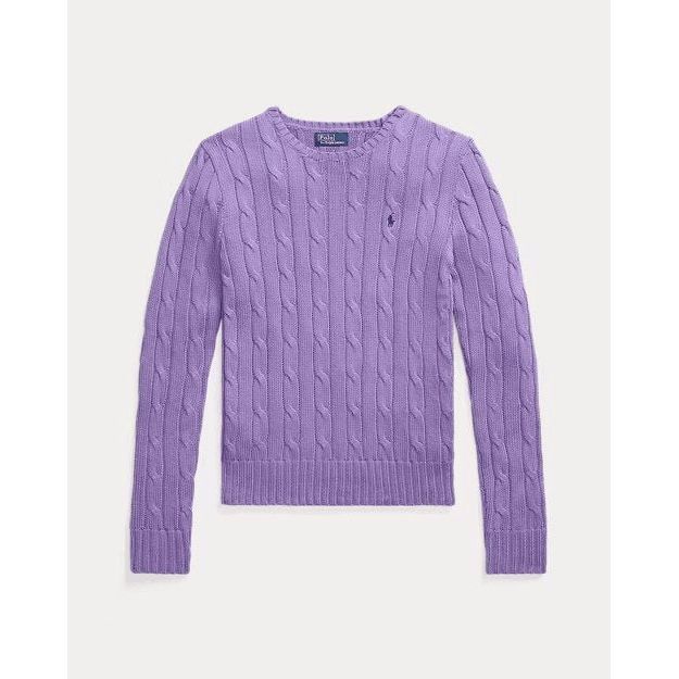 RALPH LAUREN Cable-Knit Cotton Crewneck Jumper