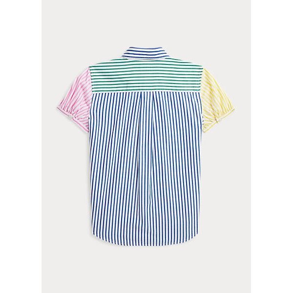 POLO RALPH LAUREN STRIPED COTTON SHORT-SLEEVE FUN SHIRT - Yooto