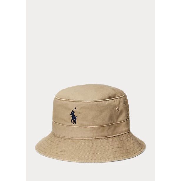 POLO RALPH LAUREN COTTON CHINO BUCKET HAT - Yooto