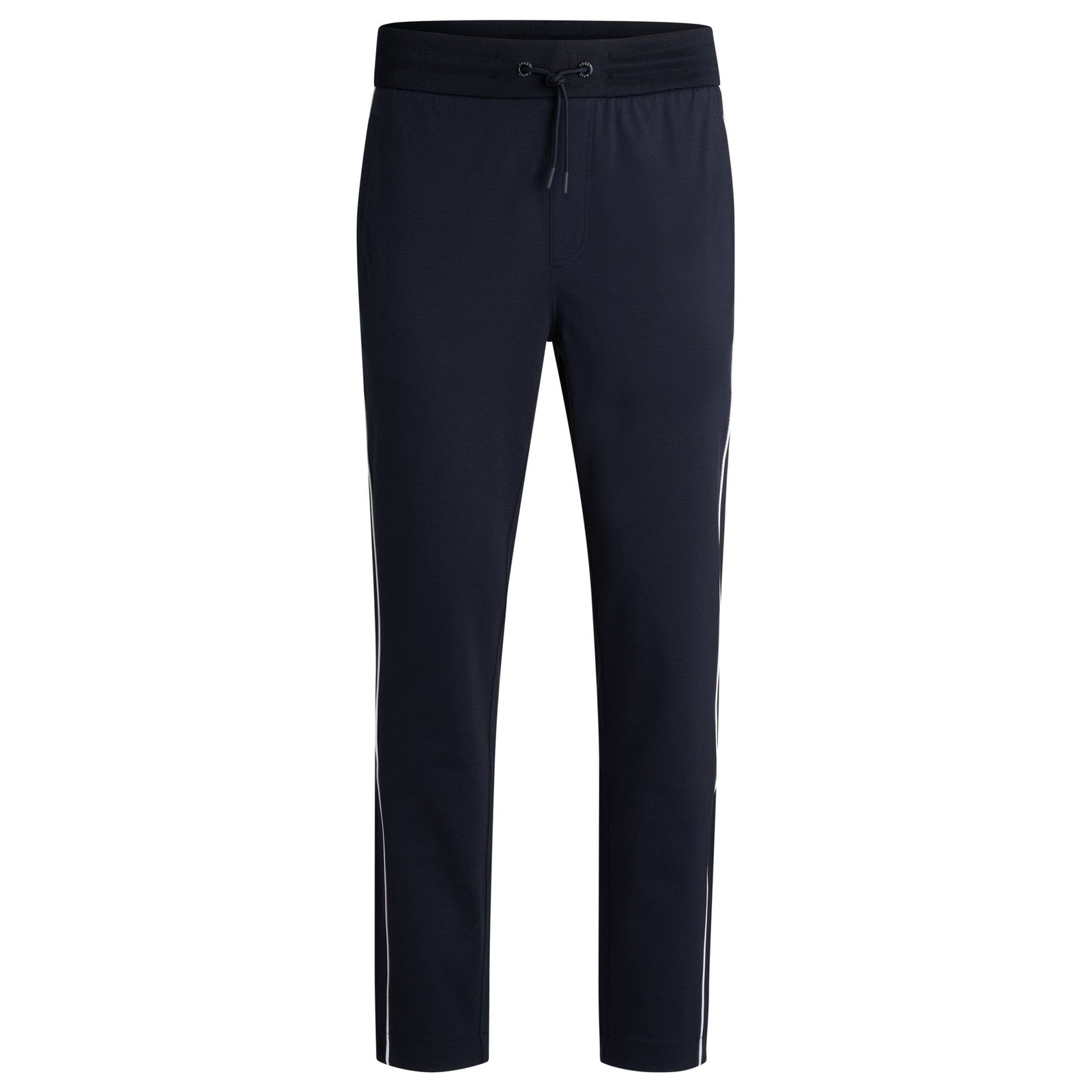 BOSS REGULAR FIT TRACKSUIT TROUSERS WITH CONTRASTING PROFILES - Yooto
