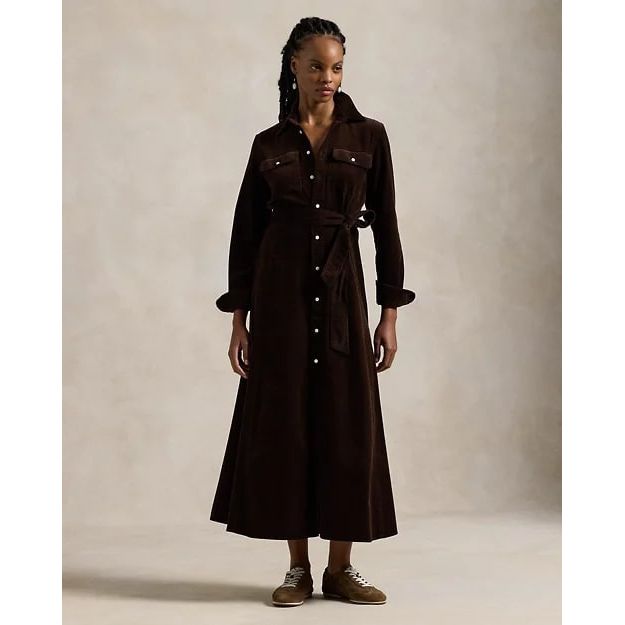 RALPH LAUREN Cotton Corduroy Shirtdress