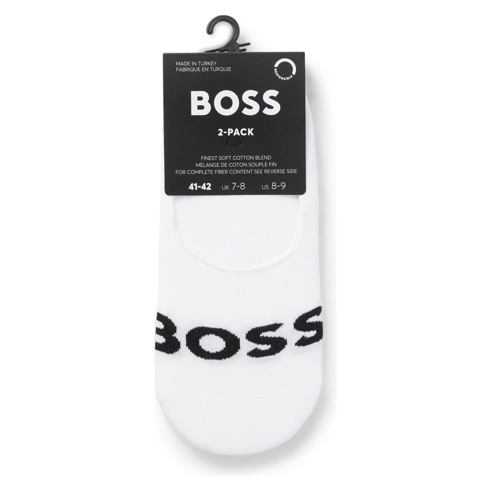 BOSS TWO-PACK OF INVISIBLE SOCKS WITH LOGO DETAILS - Yooto