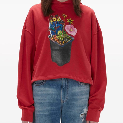 Load image into Gallery viewer, JW Anderson graphic-print organic cotton hoodie
