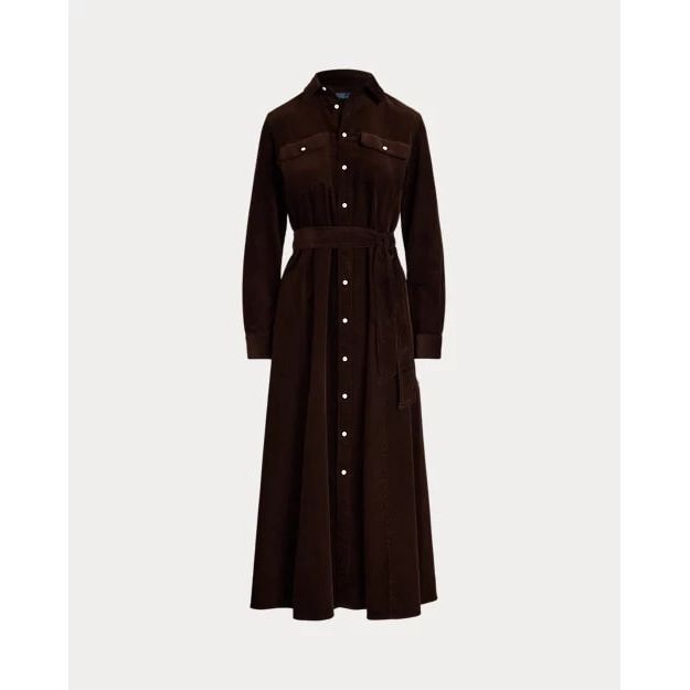 RALPH LAUREN Cotton Corduroy Shirtdress