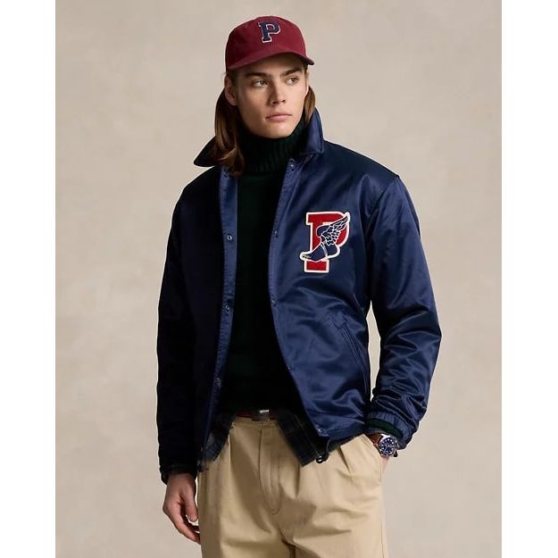 RALPH LAUREN P-Wing Sateen Coach's Jacket