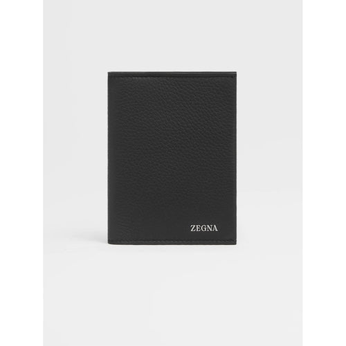 Load image into Gallery viewer, ZEGNA Black Deerskin Passport Case
