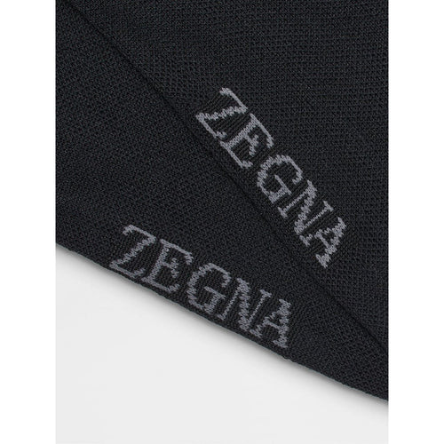 Load image into Gallery viewer, ZEGNA BLACK COTTON BLEND SOCKS
