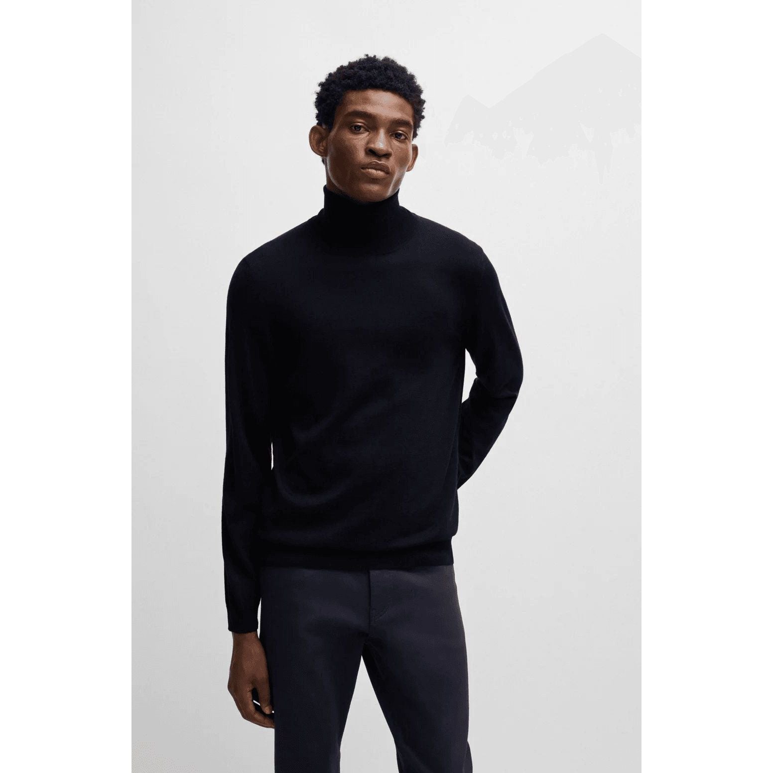 BOSS SLIM-FIT ROLLNECK SWEATER IN MERINO WOOL