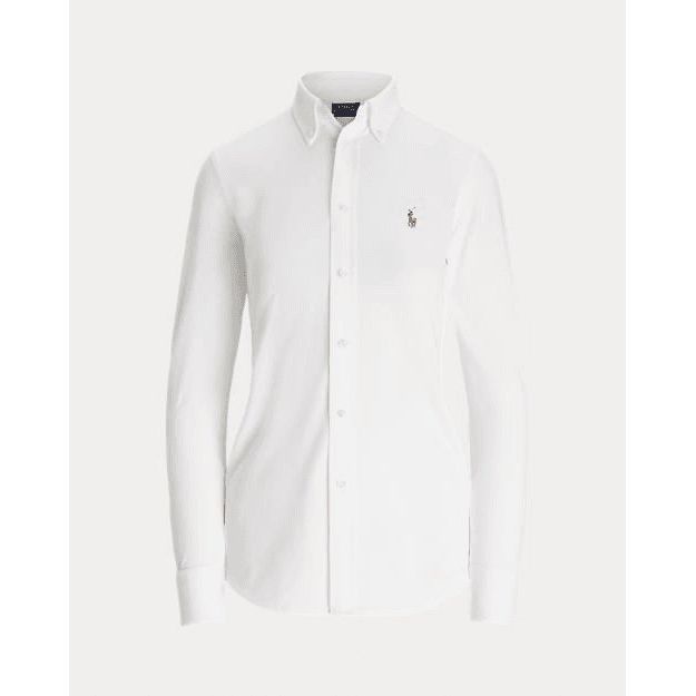 RALPH LAUREN Slim Fit Knit Cotton Oxford Shirt